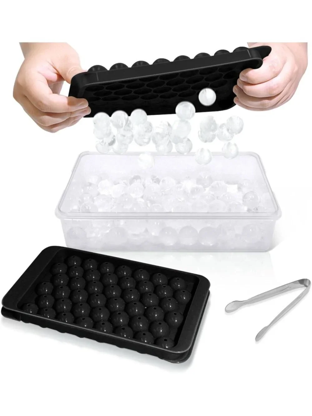 Ice Cube Trays with Lid Sphere Mold Spherical 0.8